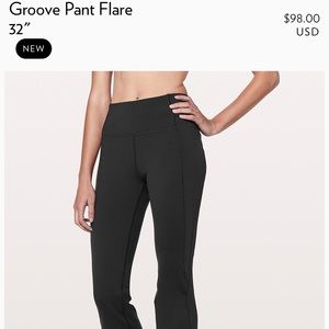 Lululemon flare grove pant ! Like New!